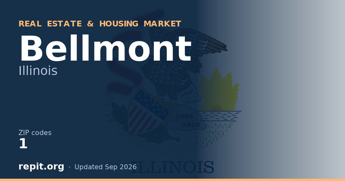 Bellmont, IL real estate and housing market — 1 ZIP code