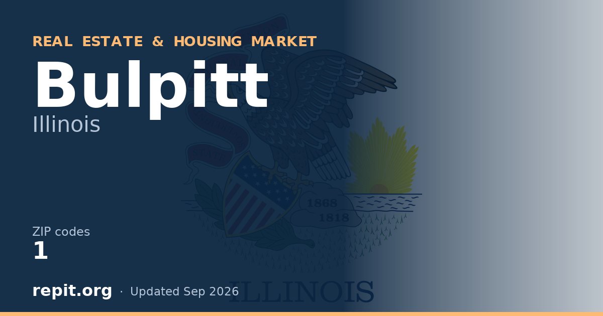 Bulpitt, IL real estate and housing market — 1 ZIP code