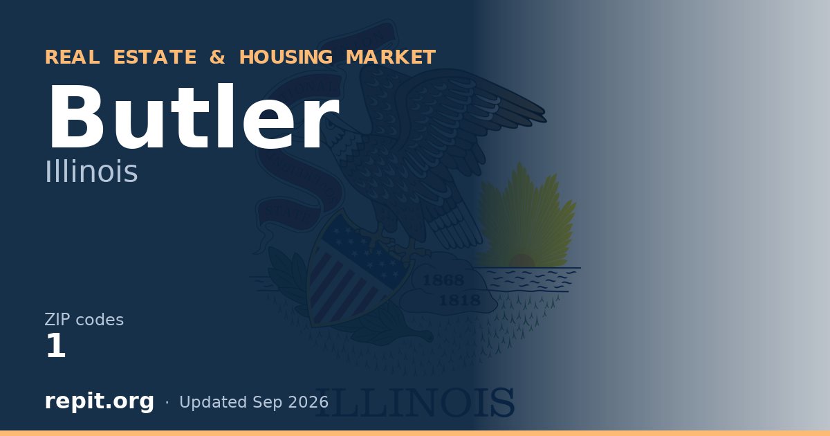 Butler, IL real estate and housing market — 1 ZIP code