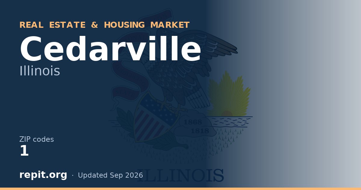 Cedarville, IL real estate and housing market — 1 ZIP code