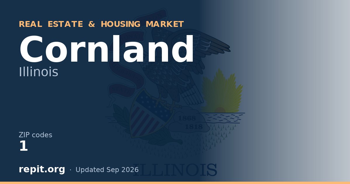 Cornland, IL real estate and housing market — 1 ZIP code