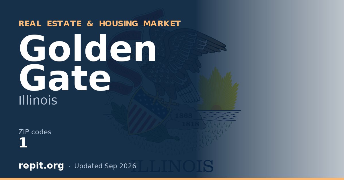 Golden Gate, IL real estate and housing market — 1 ZIP code