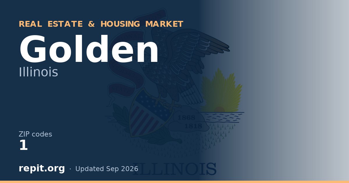 Golden, IL real estate and housing market — 1 ZIP code