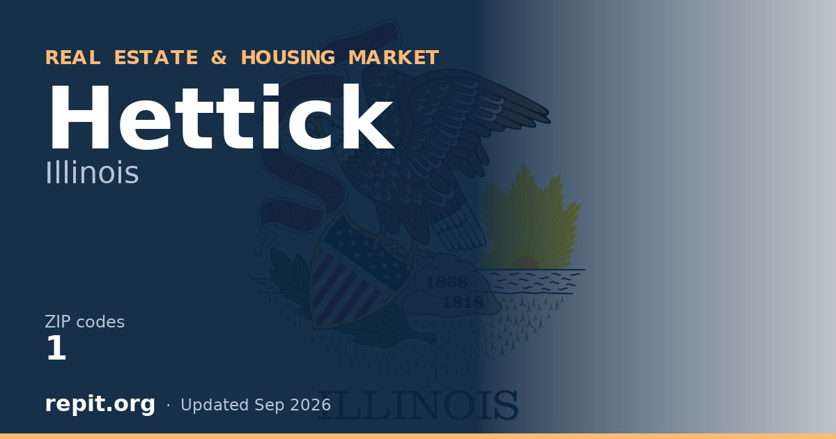 Hettick, IL real estate and housing market — 1 ZIP code