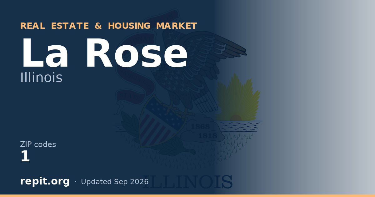 La Rose, IL real estate and housing market — 1 ZIP code