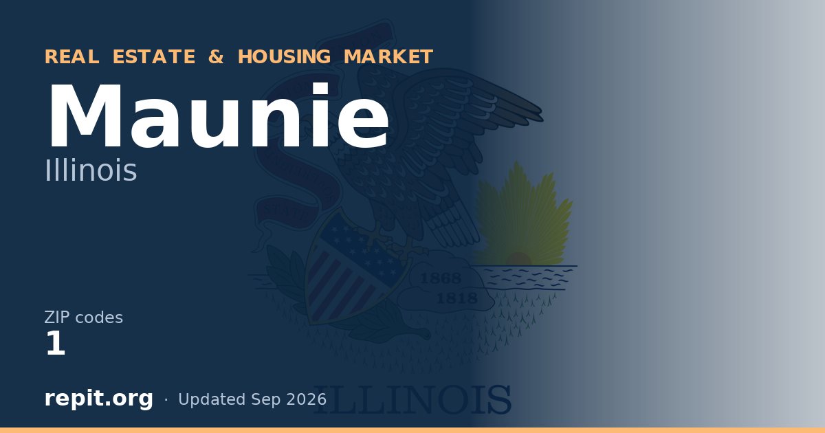 Maunie, IL real estate and housing market — 1 ZIP code