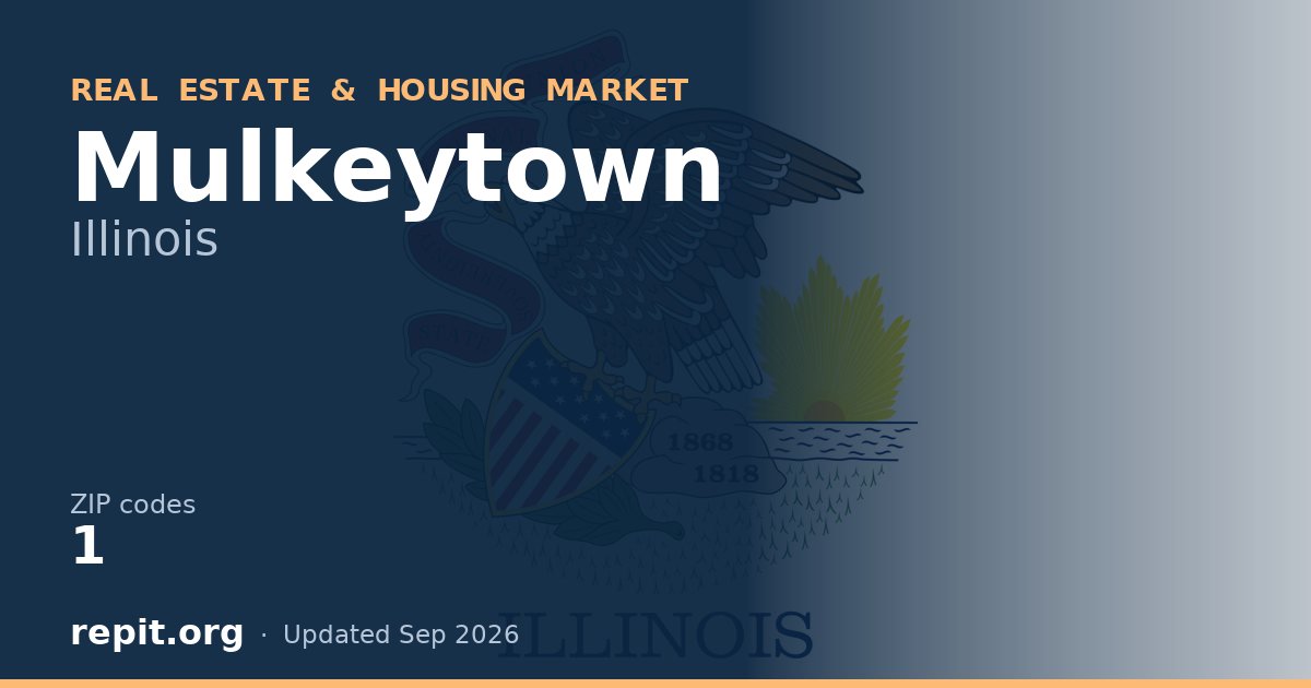 Mulkeytown, IL real estate and housing market — 1 ZIP code