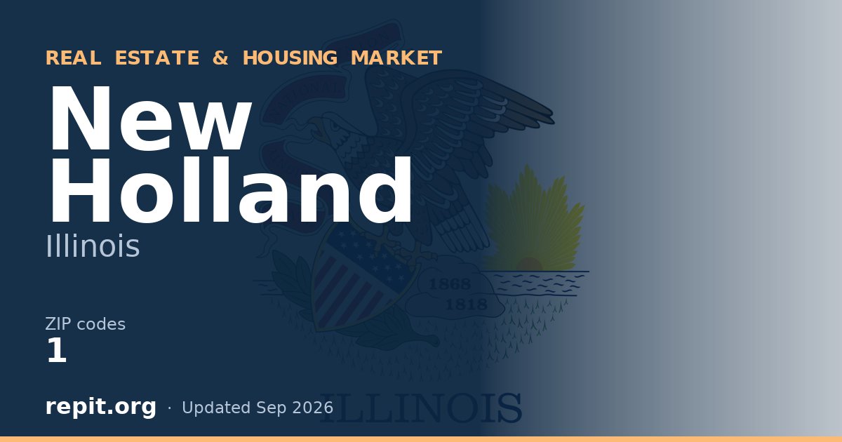 New Holland, IL real estate and housing market — 1 ZIP code