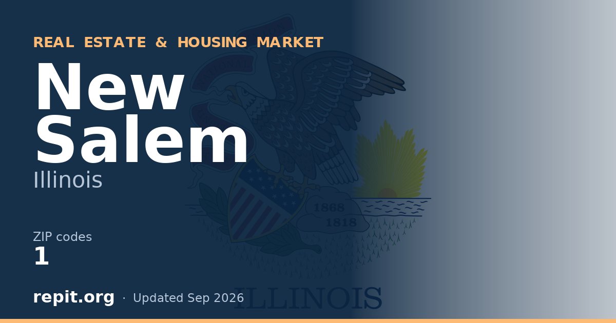New Salem, IL real estate and housing market — 1 ZIP code