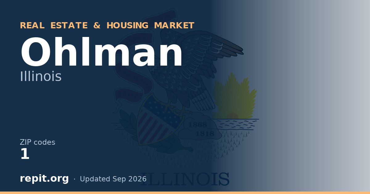 Ohlman, IL real estate and housing market — 1 ZIP code