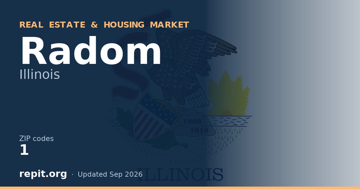Radom, IL real estate and housing market — 1 ZIP code