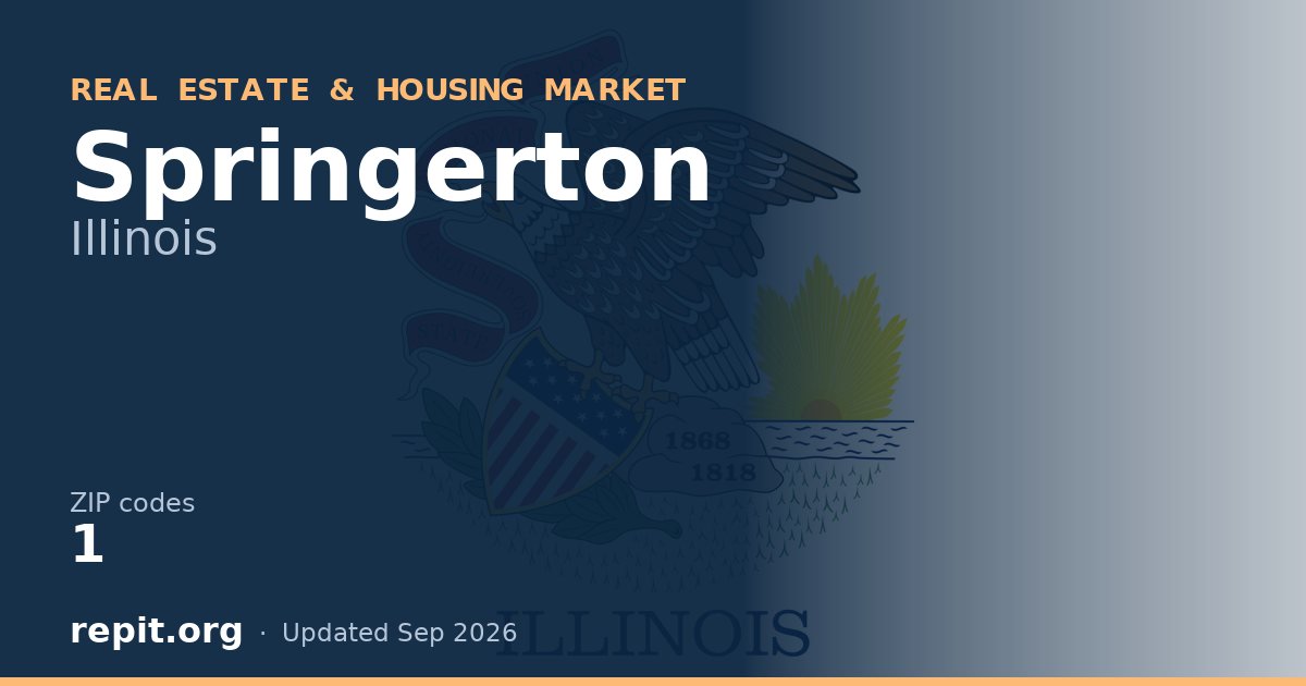 Springerton, IL real estate and housing market — 1 ZIP code