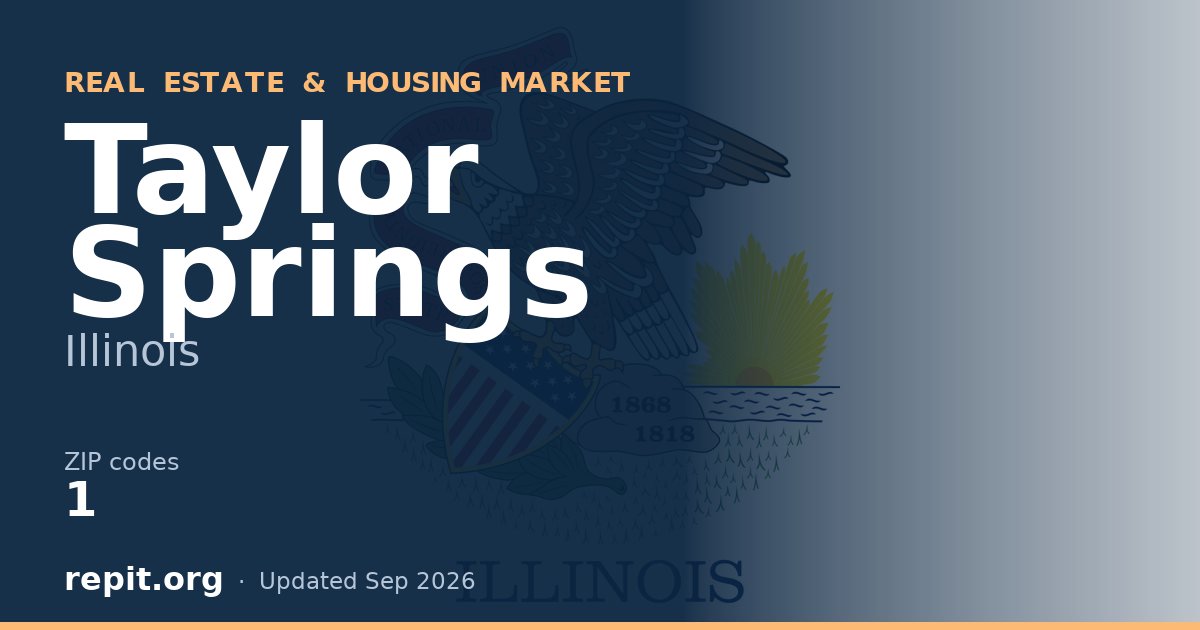 Taylor Springs, IL real estate and housing market — 1 ZIP code
