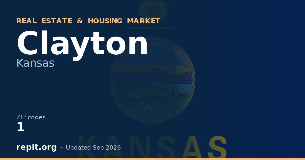 Clayton, KS real estate and housing market — 1 ZIP code