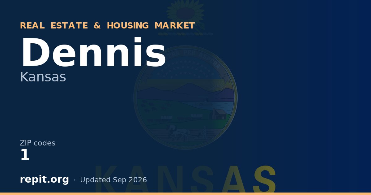 Dennis, KS real estate and housing market — 1 ZIP code