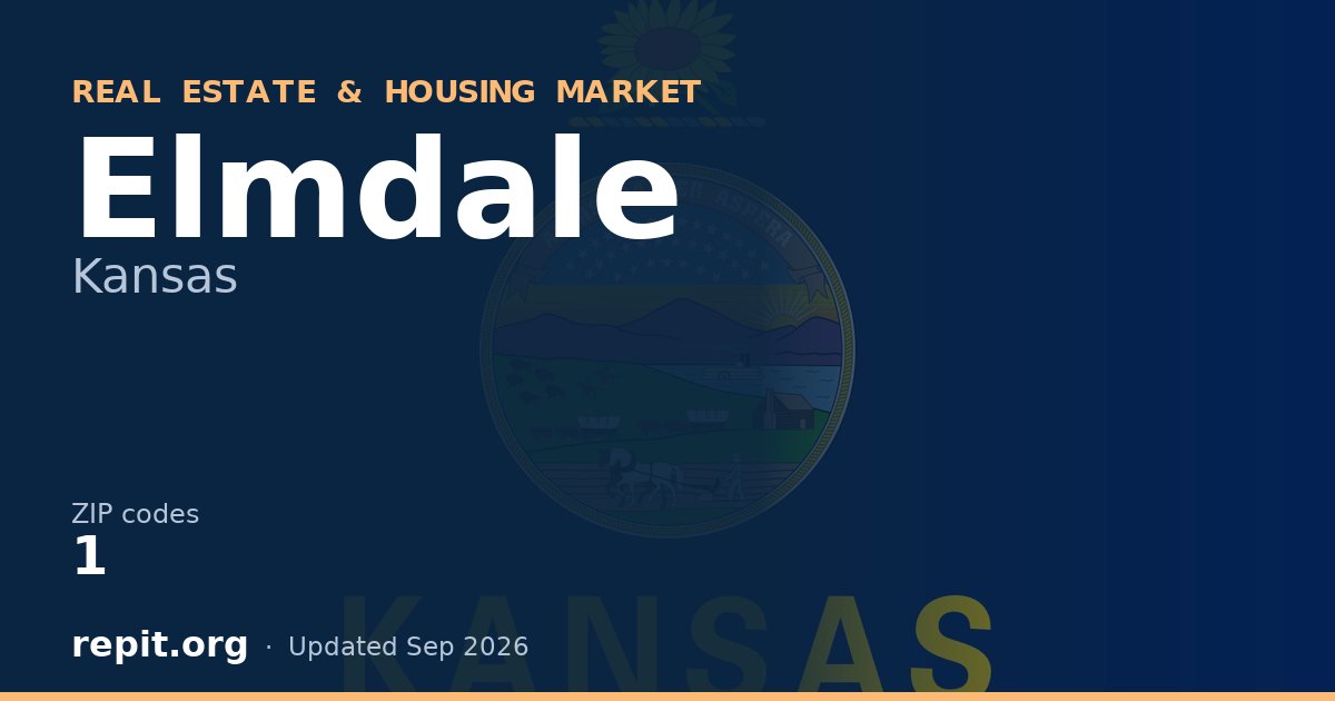 Elmdale, KS real estate and housing market — 1 ZIP code