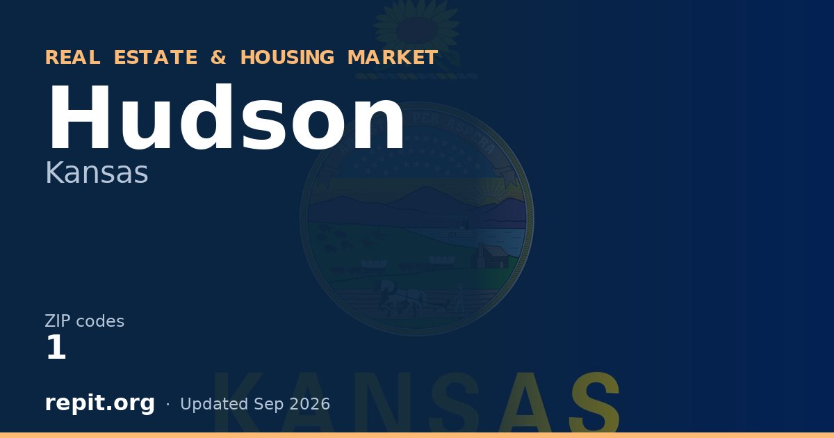 Hudson, KS real estate and housing market — 1 ZIP code