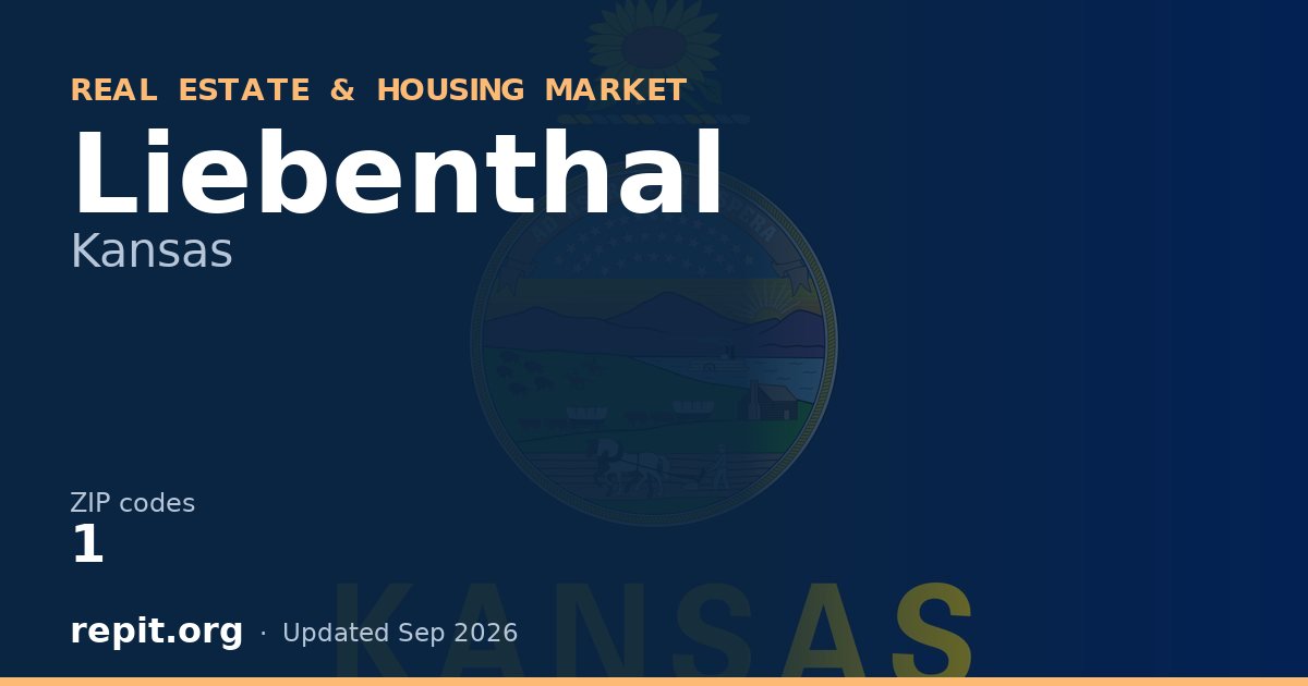 Liebenthal, KS real estate and housing market — 1 ZIP code