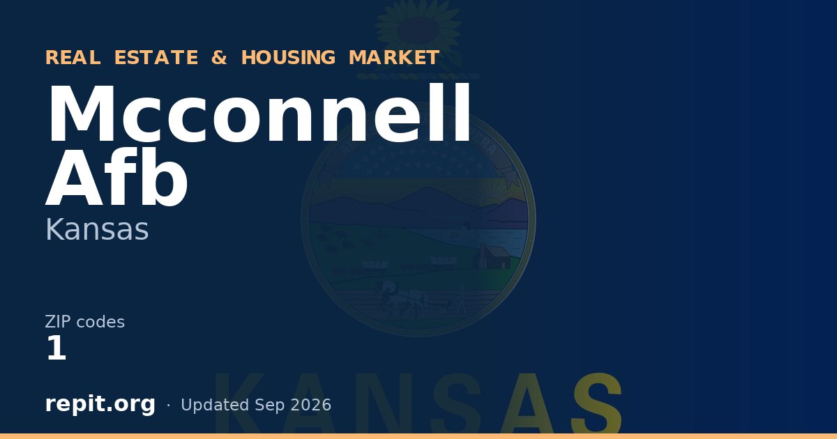 Mcconnell Afb, KS real estate and housing market — 1 ZIP code
