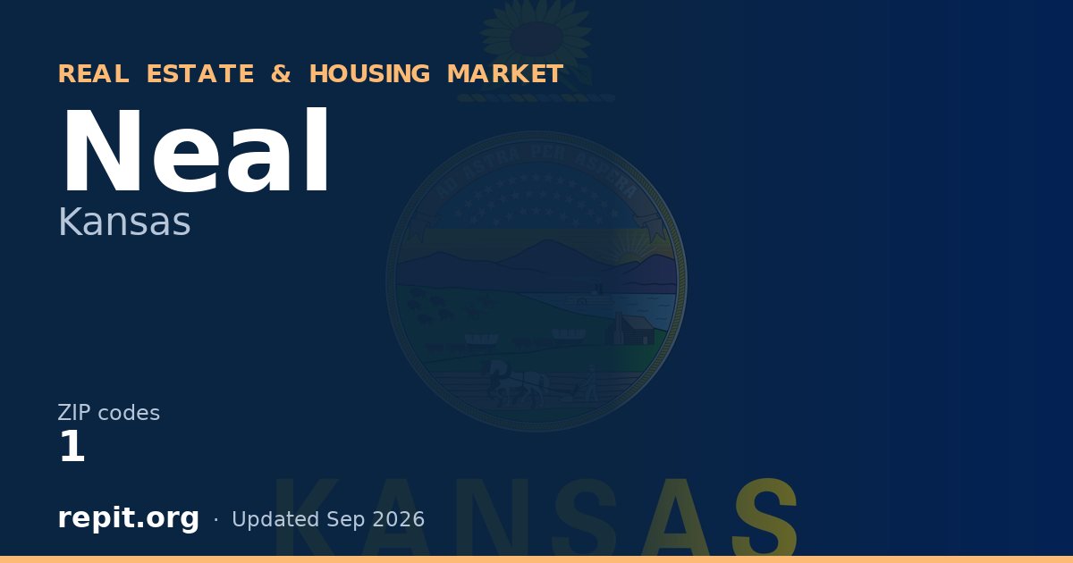 Neal, KS real estate and housing market — 1 ZIP code