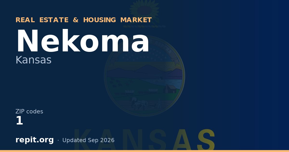 Nekoma, KS real estate and housing market — 1 ZIP code