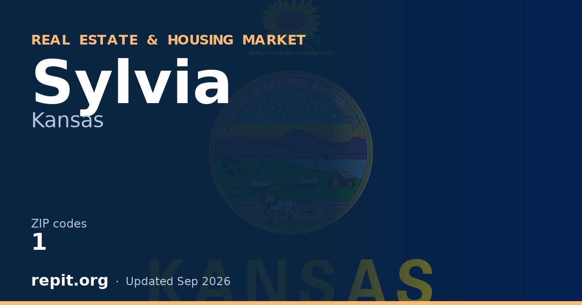Sylvia, KS real estate and housing market — 1 ZIP code