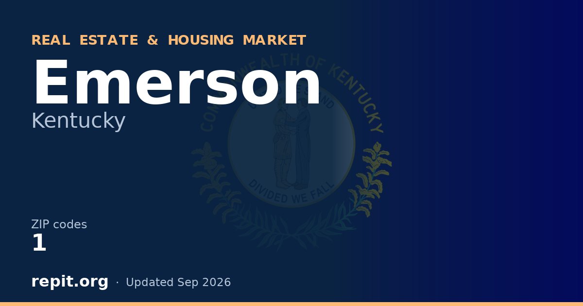 Emerson, KY real estate and housing market — 1 ZIP code