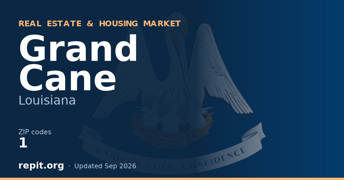 Grand Cane, LA real estate and housing market — 1 ZIP code