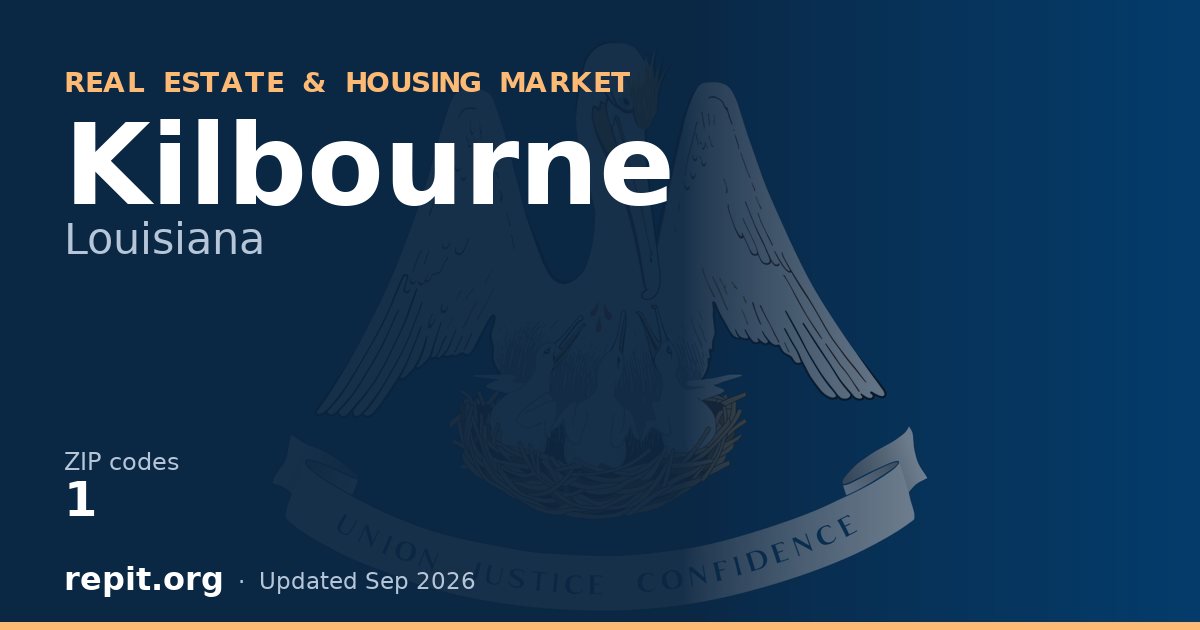 Kilbourne, LA real estate and housing market — 1 ZIP code