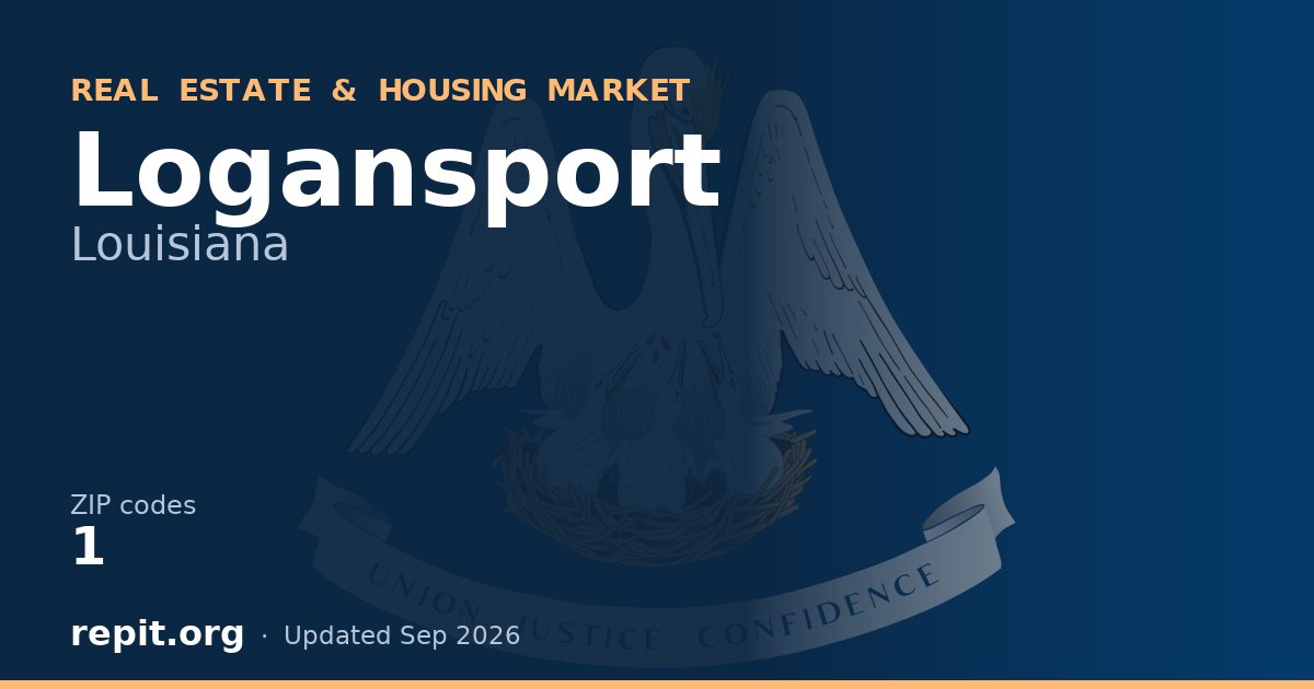 Logansport, LA real estate and housing market — 1 ZIP code