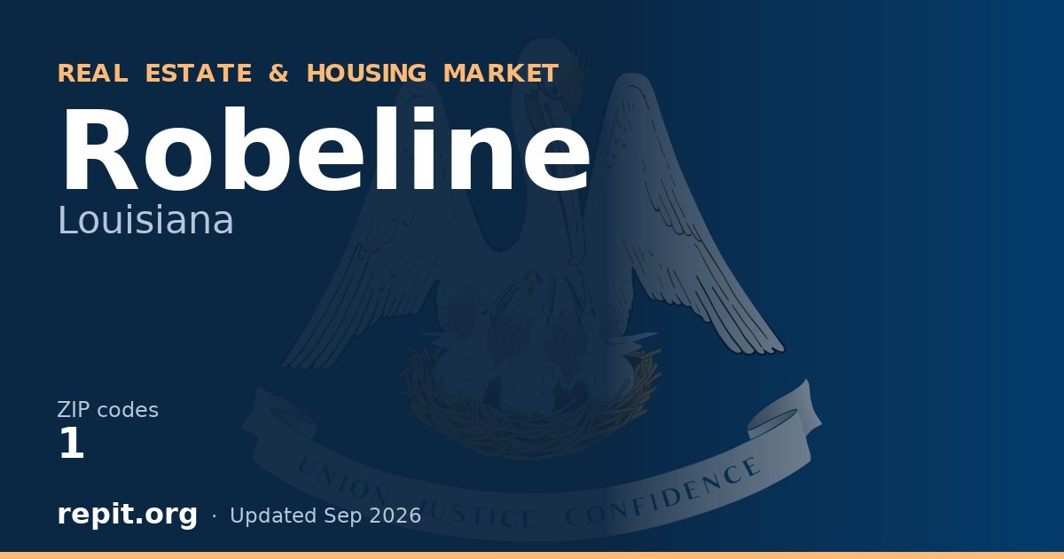 Robeline, LA real estate and housing market — 1 ZIP code