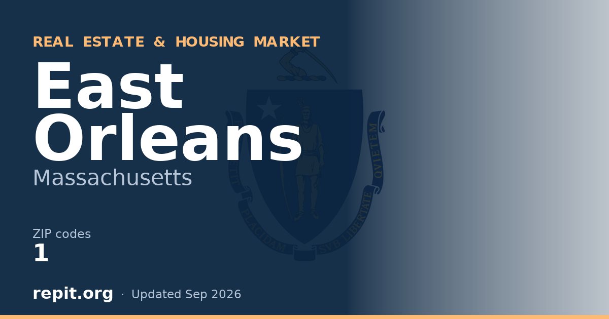 East Orleans, MA real estate and housing market — 1 ZIP code