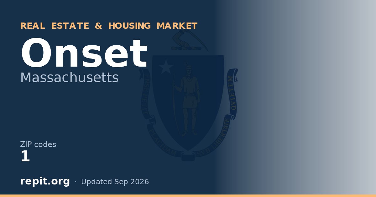 Onset, MA real estate and housing market — 1 ZIP code