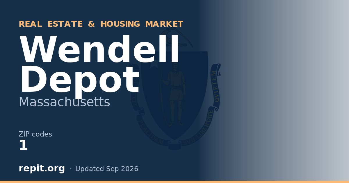 Wendell Depot, MA real estate and housing market — 1 ZIP code