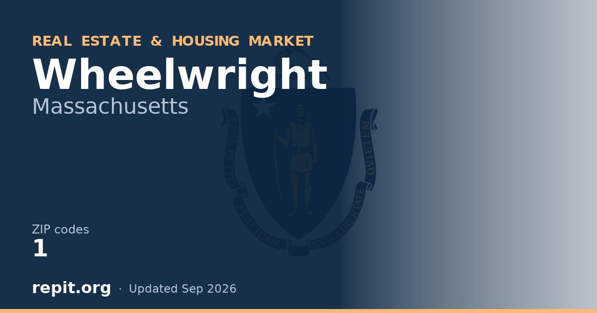 Wheelwright, MA real estate and housing market — 1 ZIP code