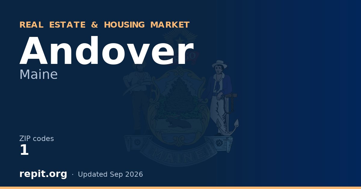 Andover, ME real estate and housing market — 1 ZIP code
