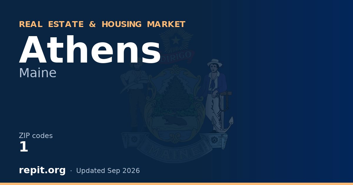 Athens, ME real estate and housing market — 1 ZIP code