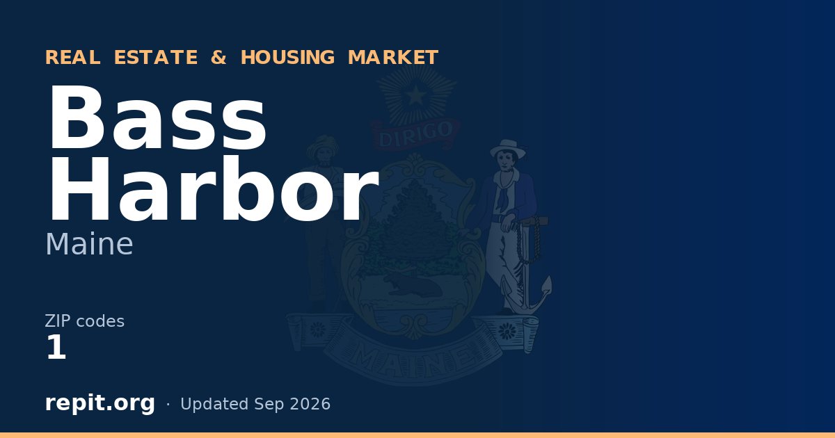 Bass Harbor, ME real estate and housing market — 1 ZIP code