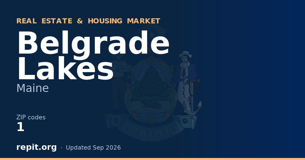 Belgrade Lakes, ME real estate and housing market — 1 ZIP code