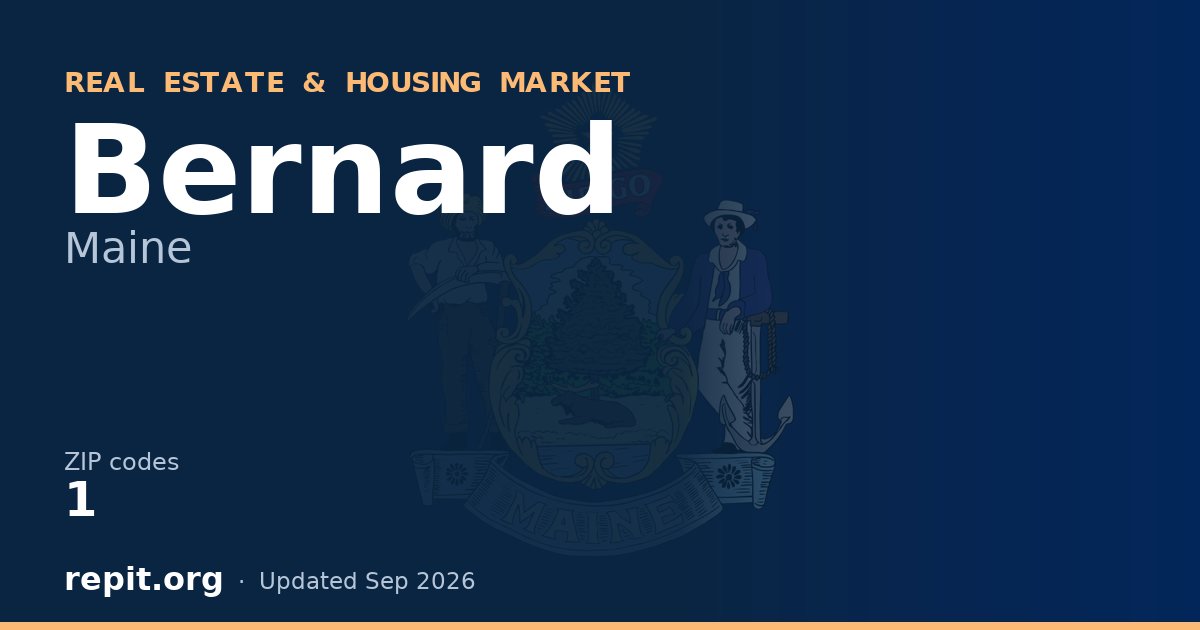 Bernard, ME real estate and housing market — 1 ZIP code