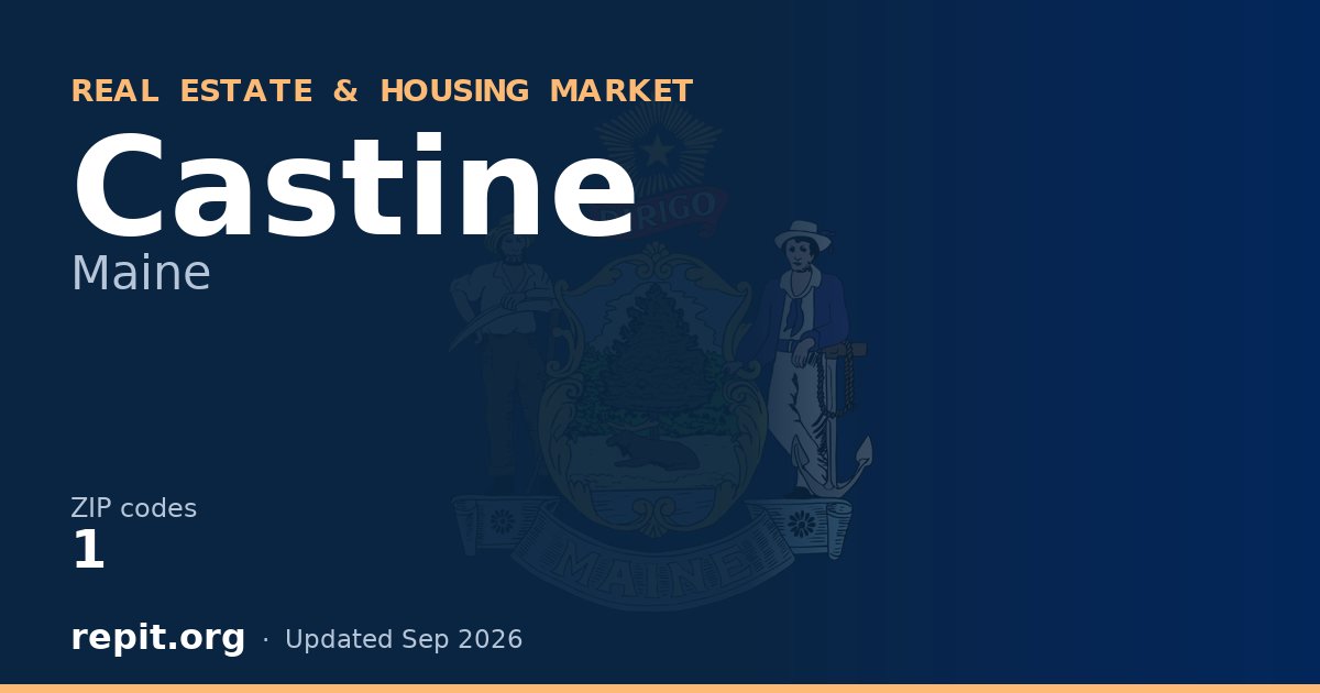 Castine, ME real estate and housing market — 1 ZIP code