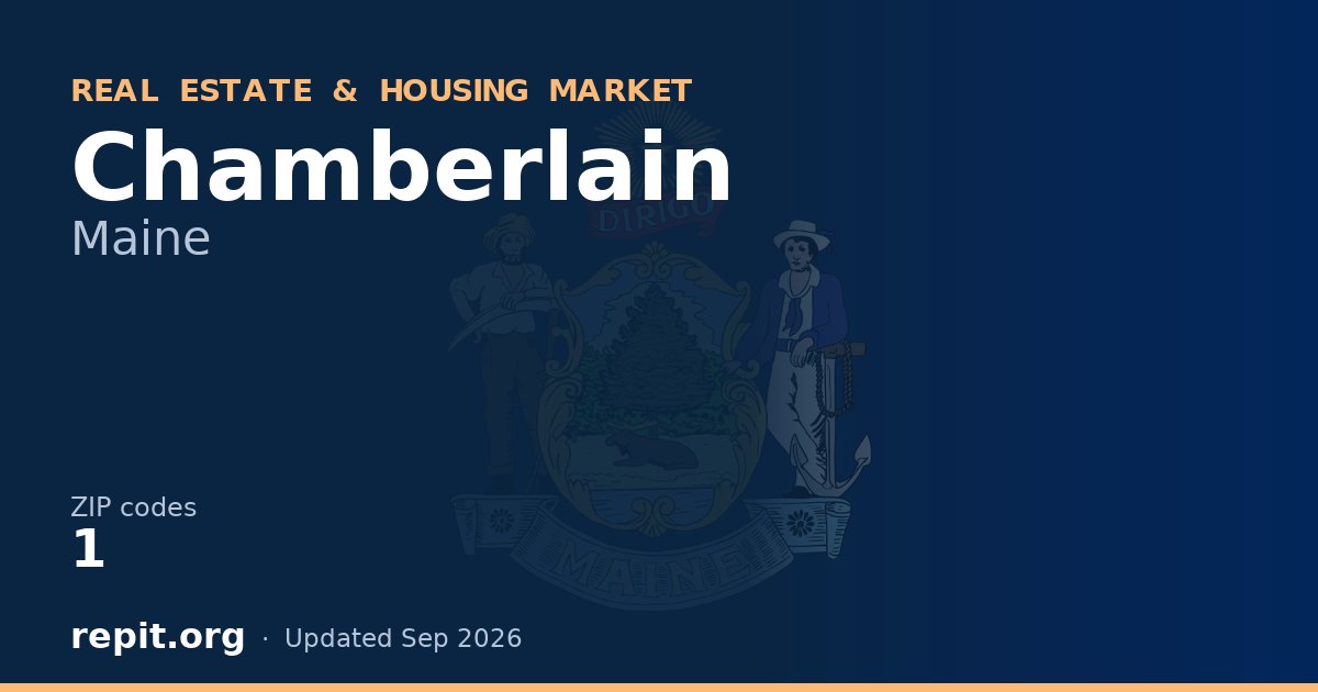 Chamberlain, ME real estate and housing market — 1 ZIP code