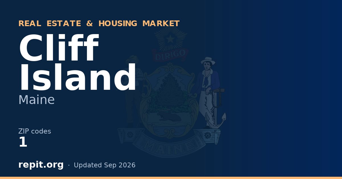 Cliff Island, ME real estate and housing market — 1 ZIP code