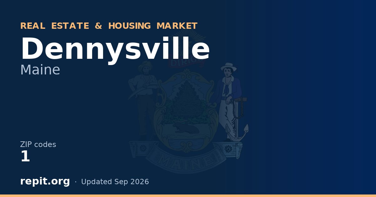 Dennysville, ME real estate and housing market — 1 ZIP code