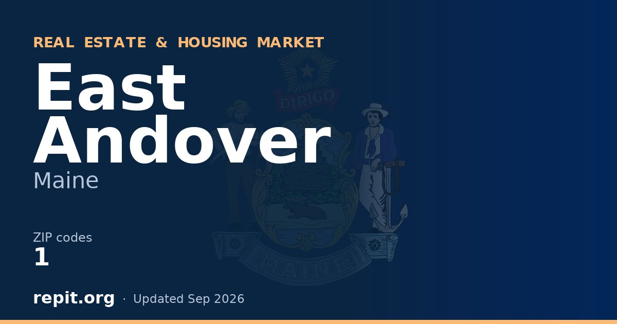 East Andover, ME real estate and housing market — 1 ZIP code