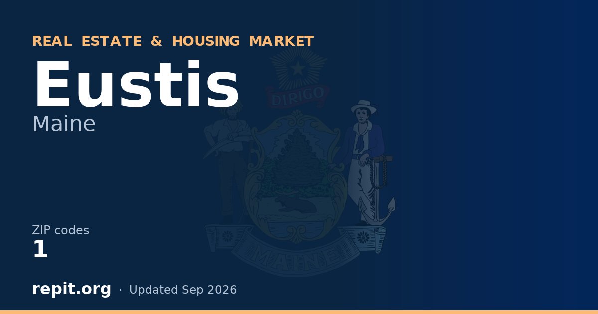 Eustis, ME real estate and housing market — 1 ZIP code
