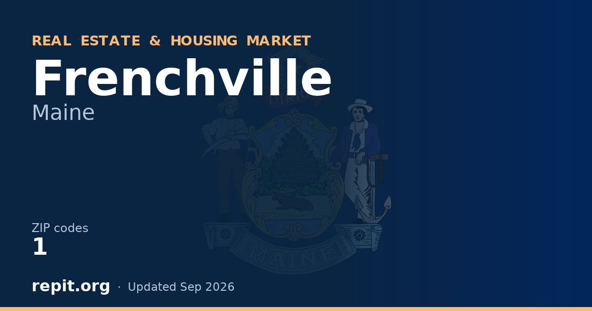 Frenchville, ME real estate and housing market — 1 ZIP code
