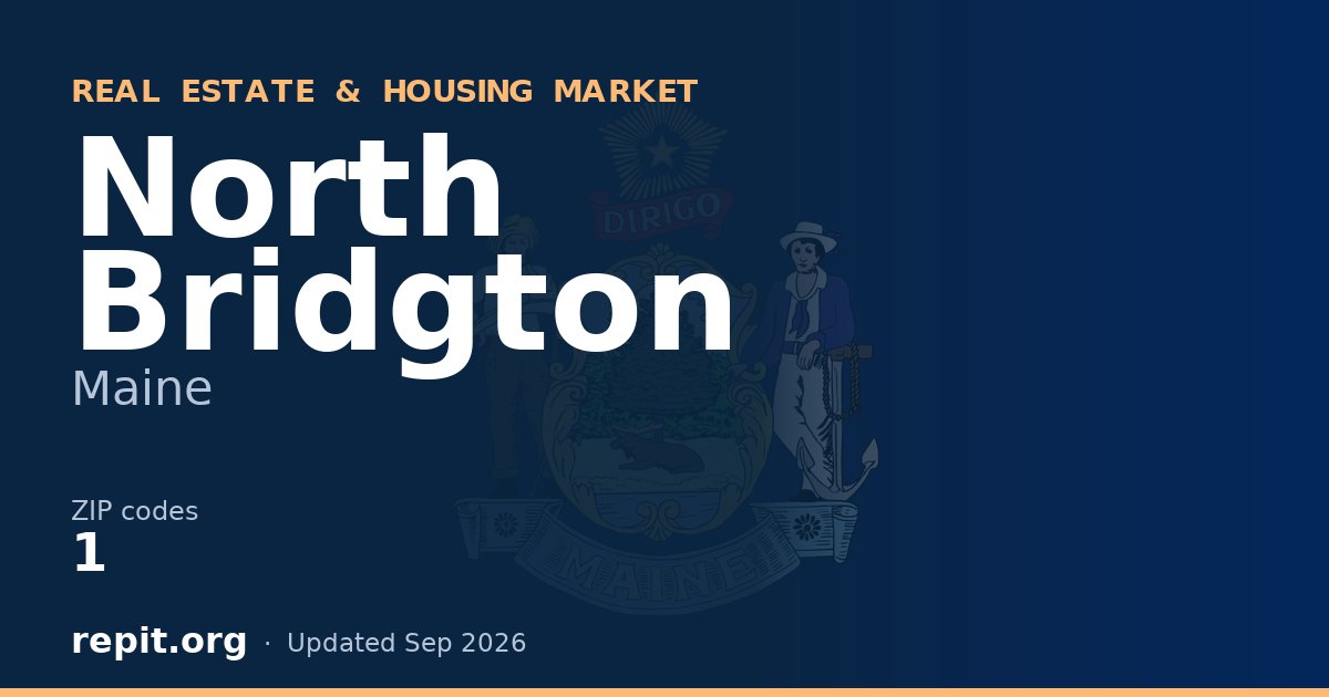 North Bridgton, ME real estate and housing market — 1 ZIP code