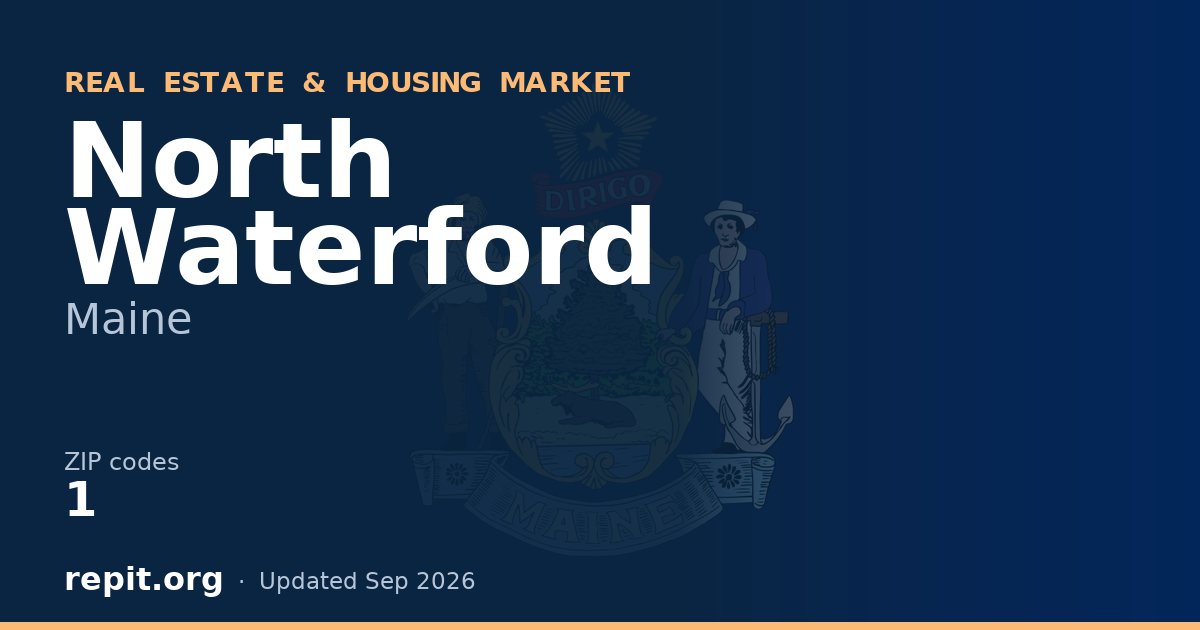 North Waterford, ME real estate and housing market — 1 ZIP code