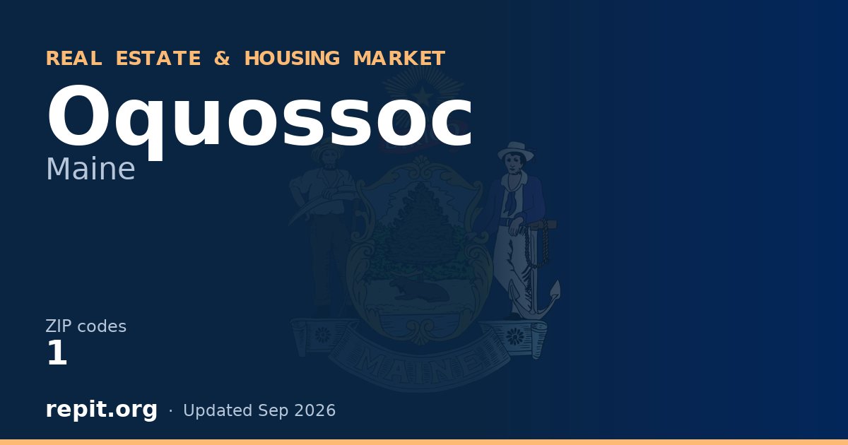 Oquossoc, ME real estate and housing market — 1 ZIP code